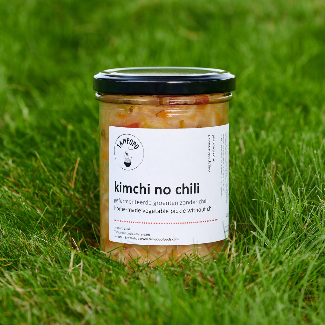 Home-made Kimchi No Chili, Pickled 9 Vegetables With Salt & Without Garlic and Chili