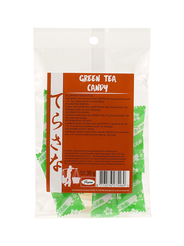Green Tea Candies, with Barley Malt