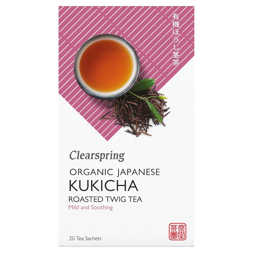 Kukicha, Tea Bags, Roasted Green Tea Twigs, Mild & Soothing *